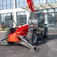 Promotion : Chariot télescopique 5t, portée 10m, certifié CE, transpalette télescopique hydraulique, vente immédiate