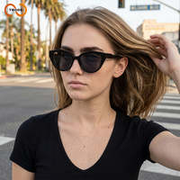 Lunettes de soleil TWOOO T1844, monture petite rétro œil de chat en TR90, haute qualité, tendance, style street style, nouveau modèle