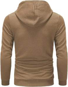 เสื้อฮู้ดดี้ผู้ชายไซส์ใหญ่ ปี 2025 ผ้าเจอร์ซีย์บุซับใน กันน้ำ กันยับ แห้งเร็ว ย้อมสีตัวเสื้อ สไตล์ลำลอง แบบสวมหัว รับผลิตตามแบบ (OEM) สำหรับฤดูหนาว 100% - Product Image 2