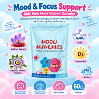 Gummies au Safran Haute Puissance pour Enfants, 60 Unités, Saveur Baies Naturelles, pour l'Équilibre de l'Humeur et la Concentration, Complément Alimentaire OEM&ODM