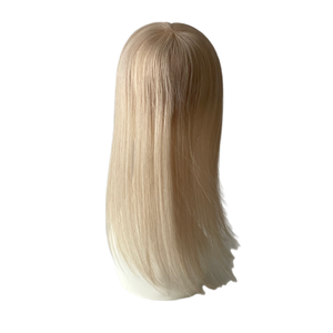 Topper capillaire pour femme en cheveux humains, base en soie 3x5, 100% vierge, lisse - Product Image 4