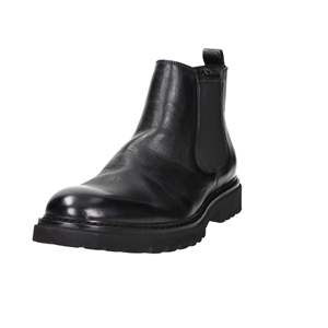 Bottes mi-mollet pour homme Amerigo Vespucci AV251 en cuir noir style Chelsea pour le travail - Product Image 2
