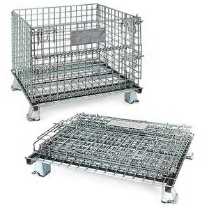 גודל קטן 800*600*640 חובה 500kgs טעינת כבל רשת מתקפלת מתקפלת - Product Image 2