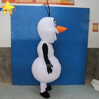 Costume de mascotte de dessin animé Olaf le bonhomme de neige souriant Funtoys CE personnalisé pour adulte, inspiré de La Reine des neiges