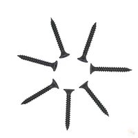 Vis à cloison sèche pour panneau de plafond, en acier au carbone phosphate noir, à filetage fin, pour fixation de panneaux de plafond suspendu
