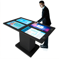 Kiosco de Información y Consulta de 43 y 55 Pulgadas, con Pantalla Táctil Horizontal Interactiva, Todo en Uno, para Marketing