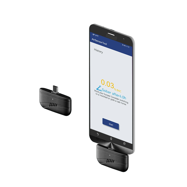 Mini Portable Alcohol Breathalyzer--Compact & Accurate Personal Use Breath Tester Perfect Gift for Drivers and Family