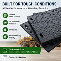 Losas de Pavimento de Plástico HDPE Más Vendidas, Resistentes al Aceite, Ligeras, Resistentes, Reciclables, Alfombrilla de Protección para el Suelo, Personalizables