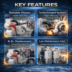 <span class=keywords><strong>Moteur</strong></span> diesel marin 6CTA8.3-M240 en promotion, 240 CV, 8,3 L, <span class=keywords><strong>moteur</strong></span> turbo <span class=keywords><strong>inboard</strong></span> pour <span class=keywords><strong>bateau</strong></span> - Product Image 3