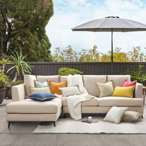 Bindi kain goni Linen tenun bantal penutup memangkas bantal luar ruangan bantal dengan tepi yang disesuaikan untuk penggunaan rumah dan Hotel - Product Image 2