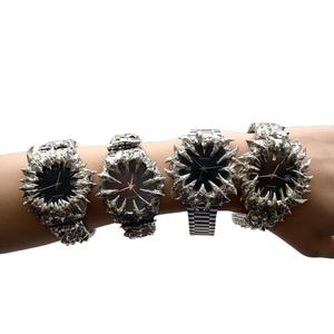 Reloj de Pulsera Personalizado de Acero Inoxidable con Esfera de Alabastro, Movimiento de Cuarzo, para Hombre y Mujer, Decoración Gótica con Puntas de Estaño Soldado - Product Image 2