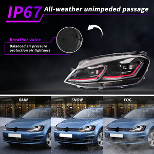 Conjunto de Faros Delanteros LED Completos para VW <span class=keywords><strong>Golf</strong></span> 7 Mk7 TSI <span class=keywords><strong>TDI</strong></span> 2013-2017, Faro Delantero para <span class=keywords><strong>Volkswagen</strong></span>, Actualización de Iluminación, Luz Delantera - Product Image 4