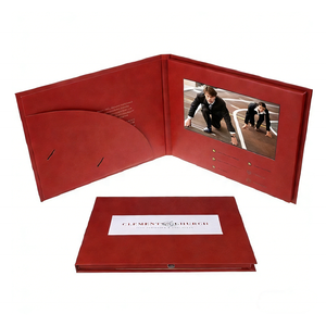 Biglietto da Visita <span class=keywords><strong>Video</strong></span> LCD Personalizzato con Copertina Morbida o Rigida, Brochure <span class=keywords><strong>Video</strong></span> con Schermo LCD da 7-10 Pollici per Promozione del Marchio - Product Image 3