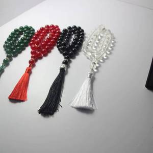YASEEN Tasbih Étnico Ligero de 12 mm con 33 Cuentas de Ágata Artificial para Oración en la Mezquita y Viajes Dhikr - Product Image 1