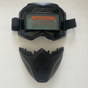 Máscara de soldadura automática montada en la cabeza con características que cambian de luz y antideslumbrantes Escudo facial de soldadura desmontable - Product Image 5