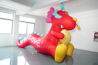 Sculpture gonflable de personnage de dragon de dessin animé personnalisé