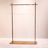 Présentoir de magasin de vêtements, support de vêtements de Type plancher argenté et doré, présentoir de vêtements pour enfants, Rail
