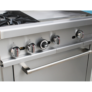 Estufa Comercial de Gas Meilern Multi-Config con Plancha de Acero Inoxidable, Horno de Triple Quemador y Control de Doble Zona, para Gas Natural - Product Image 5