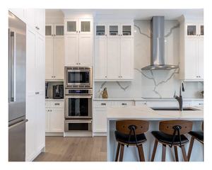 Shaker Style White Oak Conjunto De Armário De Cozinha Completa Ilha De Cozinha De Grão De Madeira Puxe Gavetas Móveis De Armazenamento - Product Image 4