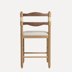 2025 Minyu Morden antico sgabello da banco in legno massello con cuscino in tessuto Wabi-Sabi <span class=keywords><strong>Design</strong></span> <span class=keywords><strong>sedia</strong></span> da pranzo per mobili per la casa - Product Image 4