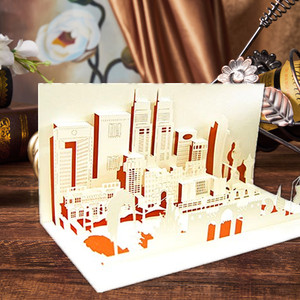 Tarjetas Pop-up 3D de <span class=keywords><strong>Origami</strong></span> Cortadas con Láser Personalizadas, Tarjetas de Felicitación Pop-up 3D - Product Image 3