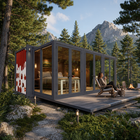 Maison conteneur préfabriquée extensible de 20 pieds pour café mobile et boutique pliable - Kiosque commercial modulaire à fort potentiel de rentabilité