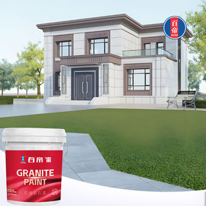 Fourniture directe du fabricant Peinture murale <span class=keywords><strong>de</strong></span> façade à texture <span class=keywords><strong>de</strong></span> faux granit rentable Revêtement liquide écologique pour la pulvérisation - Product Image 4