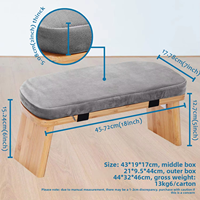 Tabouret de méditation pliable en bois multicolore, siège ergonomique pour la méditation à genoux, pour le yoga, la méditation et la relaxation