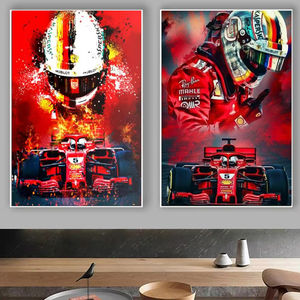 F1 <span class=keywords><strong>formule</strong></span> voiture course affiches peinture toile mur Art photos HD imprime maison décorative Cuadros peintures - Product Image 1