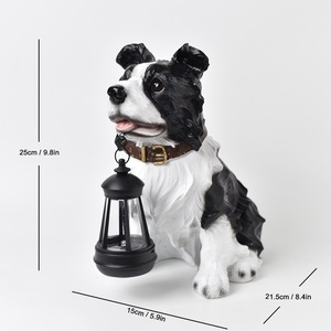 Lampada Solare da <span class=keywords><strong>Giardino</strong></span> in Resina a Forma di Cane Personalizzata, Statua Creativa di Labrador per Decorazioni da Esterno - Product Image 6