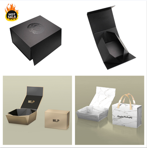 2024 Custom Large Luxury Rigid Cardboard Foldable Gift Box Magnetic Folding Design Embossing Recycled Materials for Weddings - Product Image 4