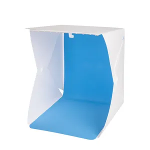 Nhiếp ảnh Có Thể Gập Lại Mini 20cm Nút Loại Ảnh Ánh Sáng Studio Box với 5 Màu Sắc Nền Lều - Product Image 1