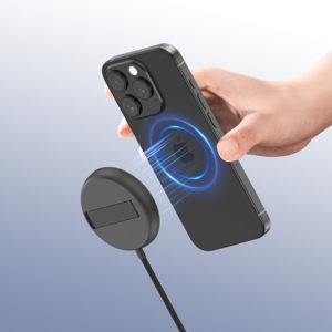 Support pour iPhone en alliage d'aluminium portable, chargeur sans fil magnétique Qi2 15W à charge rapide pour iPhone - Product Image 4