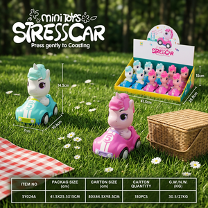 Juguete Antiestrés de Unicornio de Plástico con Sonido al Presionar y Luces, Regalo Escolar para Niños de 2 a 4 Años - Product Image 1