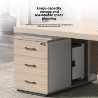 Escritorio Ejecutivo Boss Table, Diseño Moderno y Sencillo, Muebles de Oficina Comerciales Personalizables con Combinación de Silla
