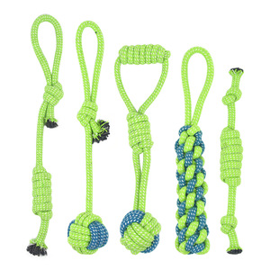 Groothandel Op Maat Milieuvriendelijk Huisdier Hond Kauw Speelgoed Luxe Interactieve Katoenen Touw Halter Bal Voor Honden - Product Image 6