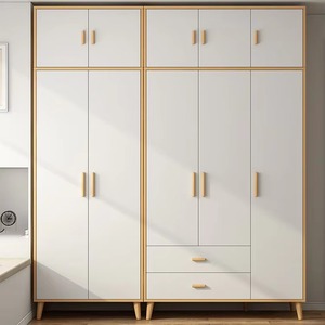 Armoire en bois nordique OEM de haute qualité, <span class=keywords><strong>dressing</strong></span> moderne, portable, grande capacité de rangement pour appartement compact et chambre principale - Product Image 2