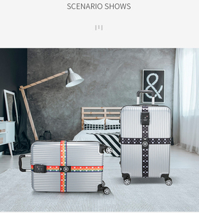 Correas DE EQUIPAJE DE VIAJE ajustables multicolores, cinturón de seguridad para maleta con hebilla de plástico o bloqueo de código, accesorios de embalaje de equipaje - Product Image 6