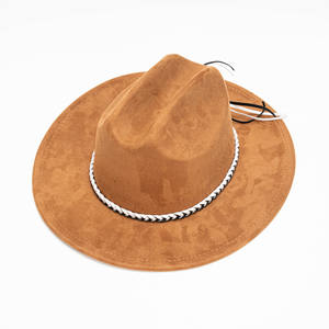 Nouveau Chapeau en Feutre à Bord Plat Unisexe en Daim, Style Rétro Simple, Polyvalent pour Sorties, Chapeau de Gentleman à Bord Léger - Product Image 4