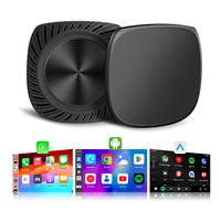 Adaptateur CarPlay sans fil portable Android 14 avec prise en charge GPS, connectivité USB/Bluetooth, boîte intelligente AI 64 Go