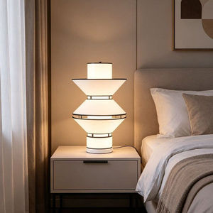 Lampe sur pied LED à commande tactile, style tour architecturale, pour salon, chambre, éclairage d'ambiance décoratif - Product Image 2