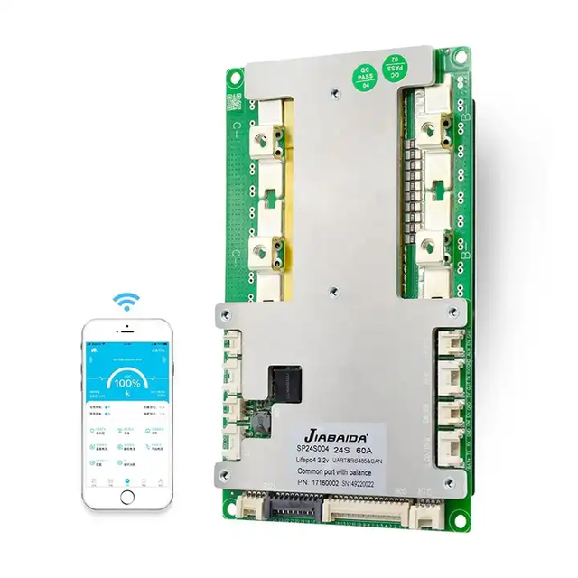JBD 24V/36V/48V/60V/72V Lithium Bms 8S-24S Battery Management System 40A/60A/100A/150A/200A bms lifepo4 16s 48v