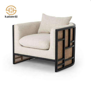 Ksl Top xếp hạng hình bán nguyệt khung gỗ mây Ghế sofa cho ký túc xá giải trí khu vực ngoài trời không thấm nước ghế - Product Image 1