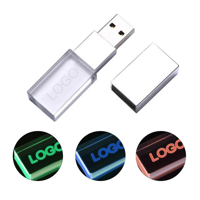 Custom Engraved LOGO Crystal USB Sticks Pendrive 4GB-128GB Glass USB Flash Memory Pen Drive 2.0 3.0 Crystal USB Flash Drives