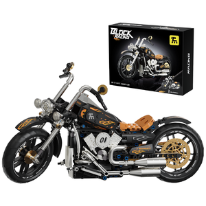 Hanlei Diy Retro Motorfiets Bouwstenen Educatieve Speelgoedauto Set - Product Image 1