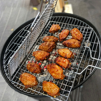 Grille de barbecue en métal robuste EDGELINE - Fabrication industrielle - Compatible avec le charbon de bois - Facile à nettoyer - Multifonctionnelle pour usage commercial en extérieur