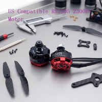 Moteur brushless RS2205 2300KV CW CCW 3-4S pour drone de course FPV QAV250 X210 RC Quadcopter, moteur outrunner haute vitesse