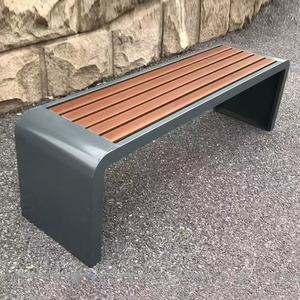 Outdoor Stainless Steel <strong>Bench</strong> Wrought Iron <strong>Garden</strong> Backrest Solid Anti-corrosion Leisure <strong>Bench</strong> <strong>Plastic</strong> Wood Patio Park - Product Image 5
