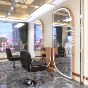 Station de coiffure Double <span class=keywords><strong>face</strong></span> pour Salon de coiffure, <span class=keywords><strong>miroir</strong></span> de meubles, lumière Led, <span class=keywords><strong>miroir</strong></span> en métal pour Salon de coiffure - Product Image 3