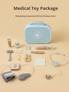 Ensemble de dentiste éducatif en bois pour enfants jouet de jeu de simulation pour 5-7 ans outil de simulation de médecin - Product Image 5